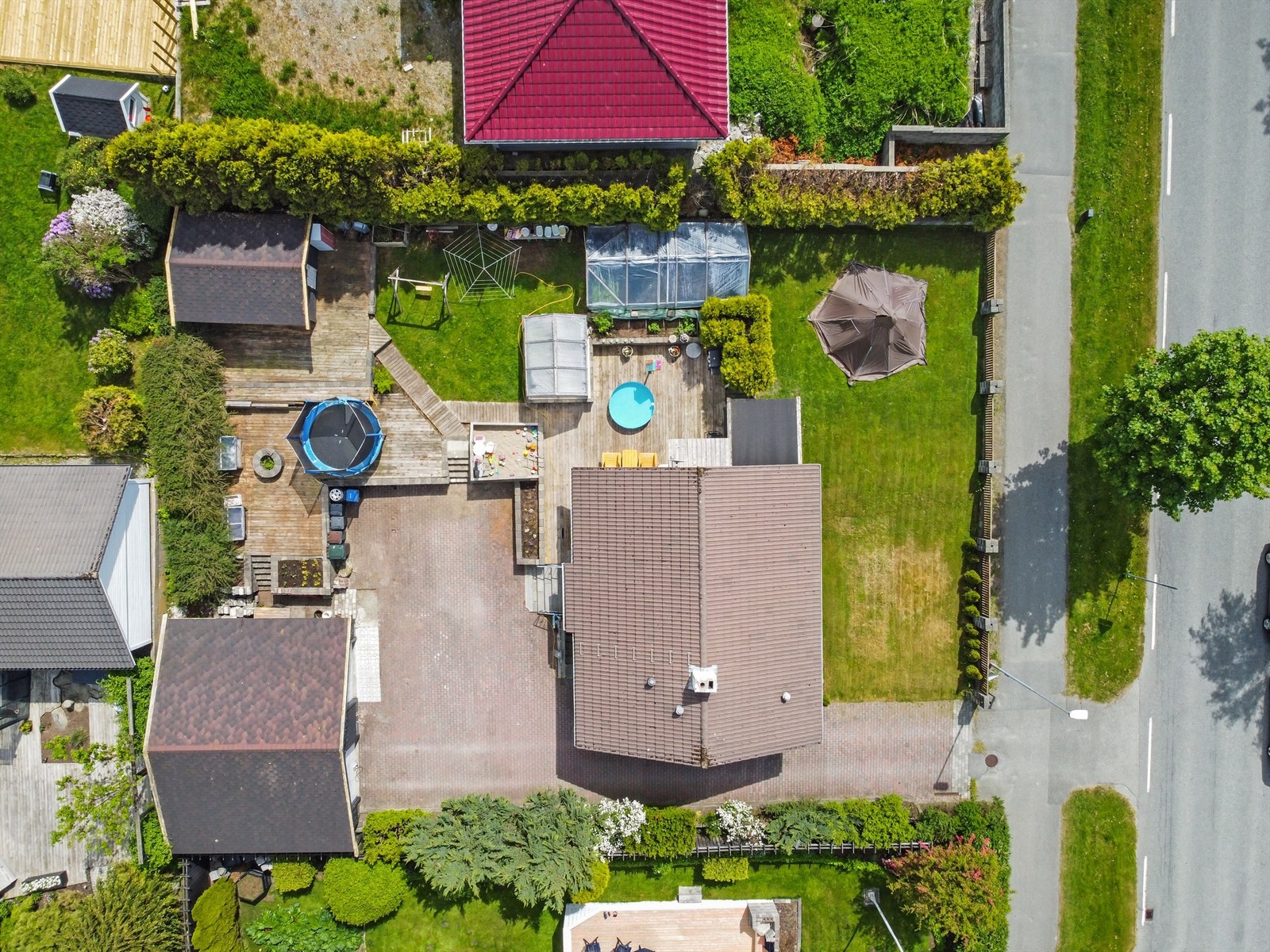 Fjogstadvegen 28 - Dronebilde Galleribilde