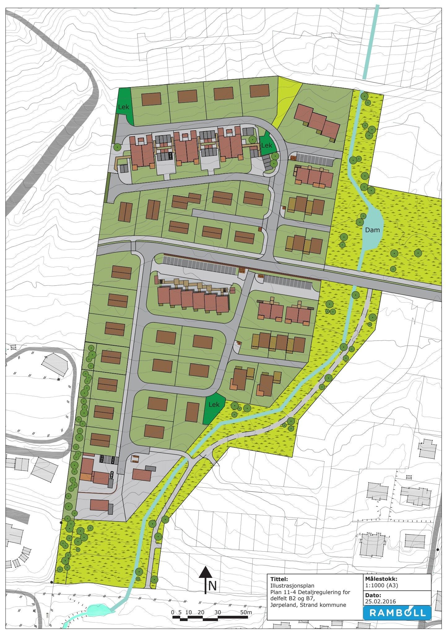 Tomt nummer 44 som vist på illustrasjonen Galleribilde