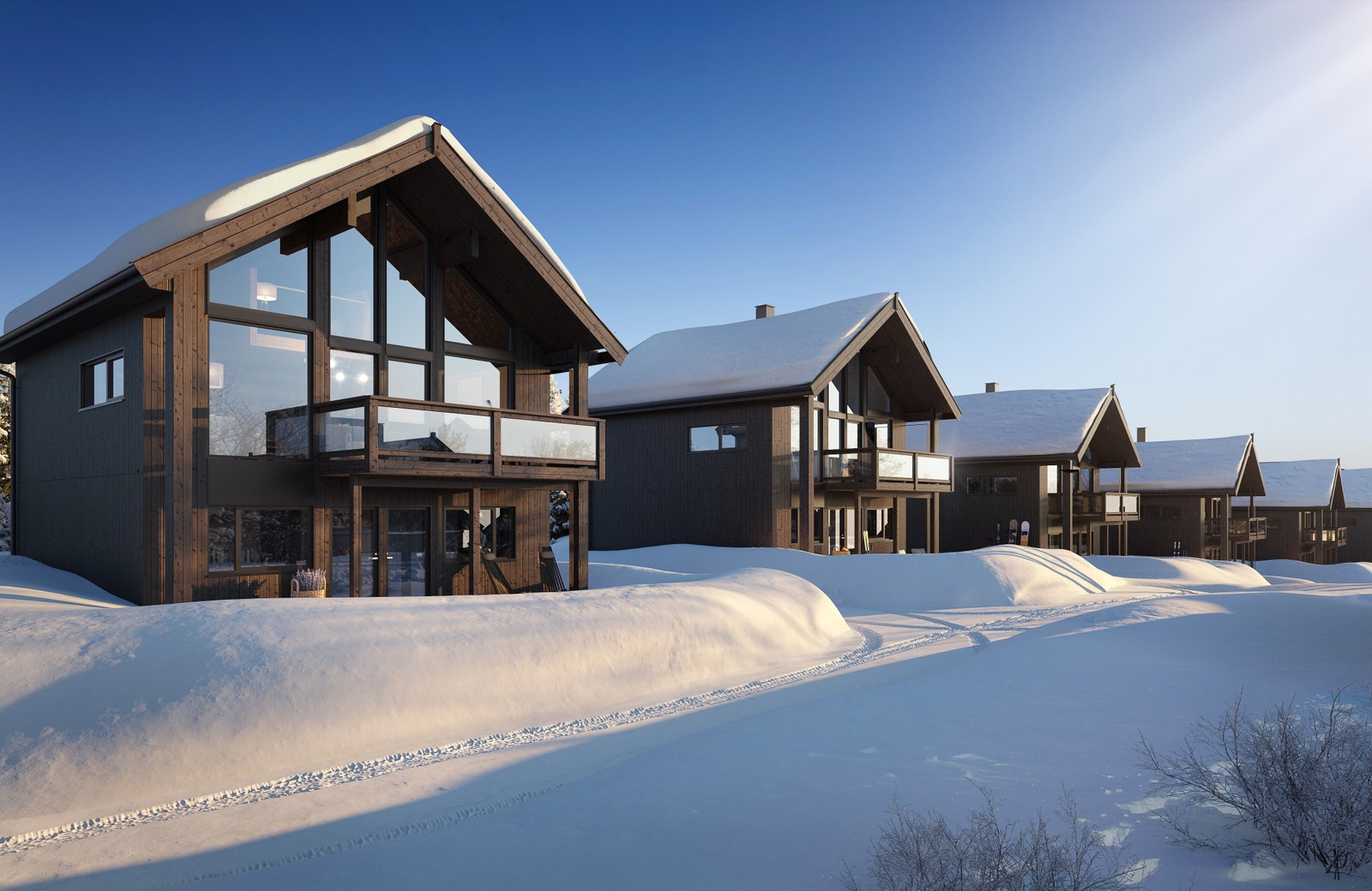 Illustrasjon på fasade. Galleribilde