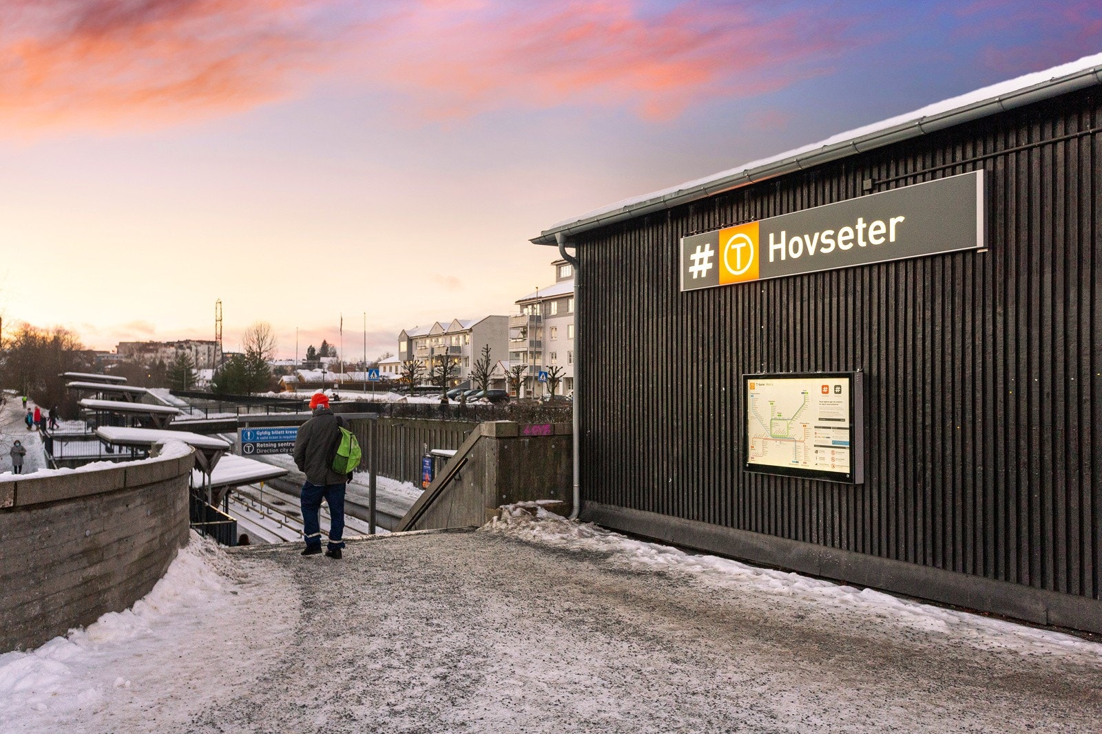 Få minutter til t-banen Galleribilde