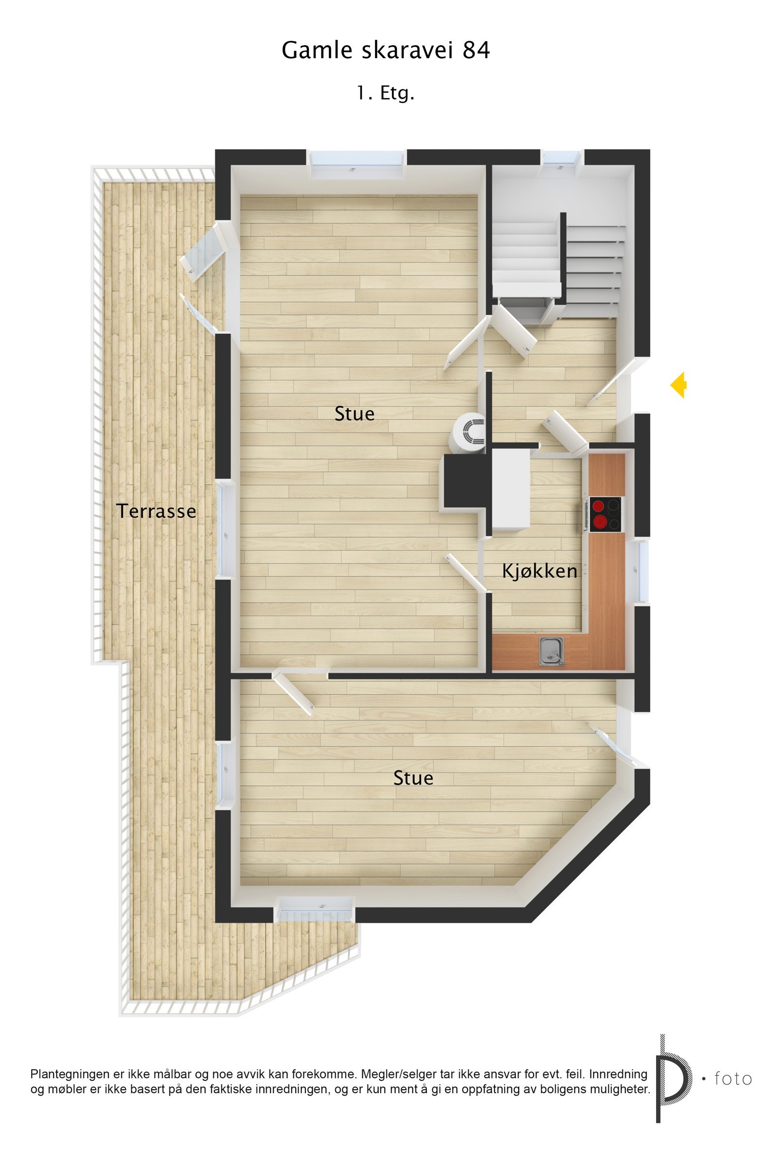 Plantegning 1.etasje Galleribilde