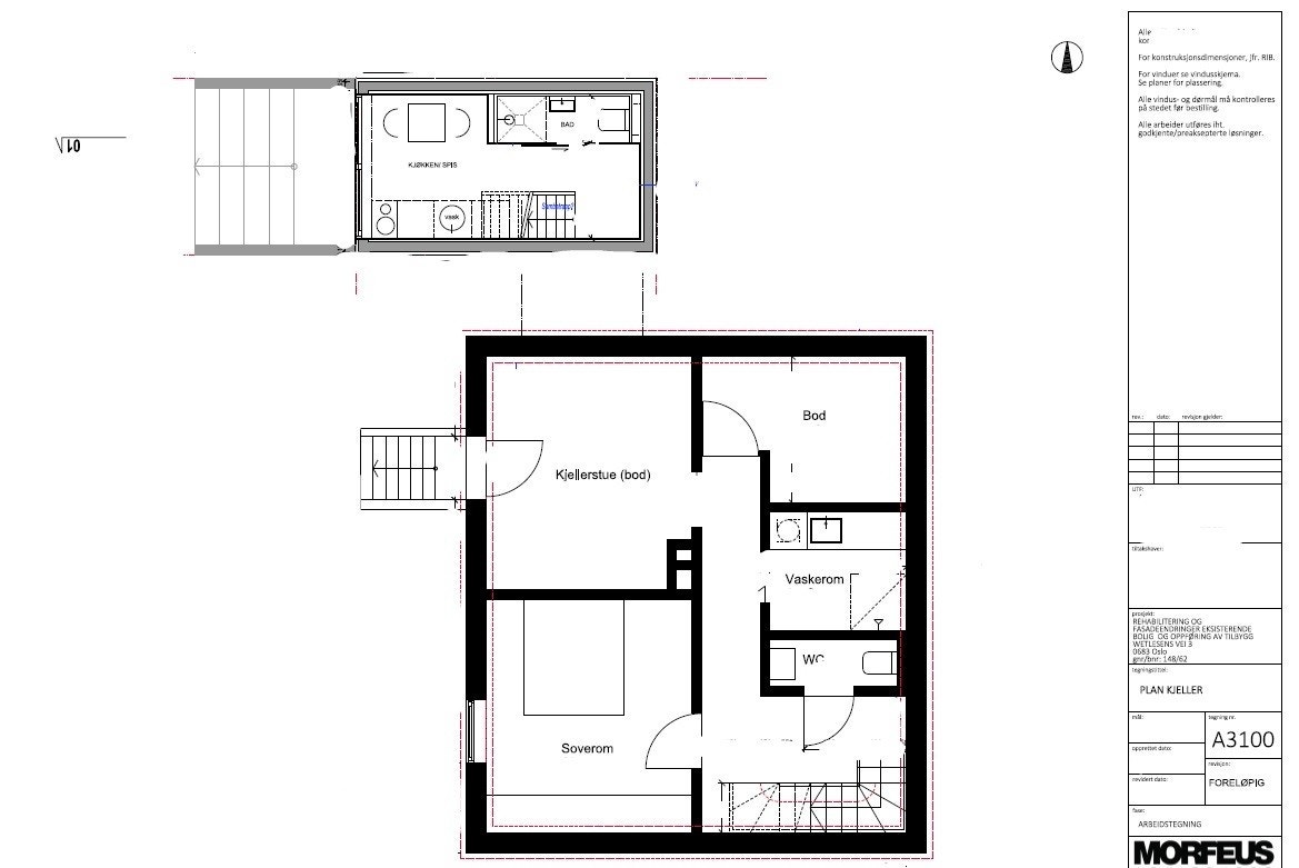 Plantegning kjeller Galleribilde