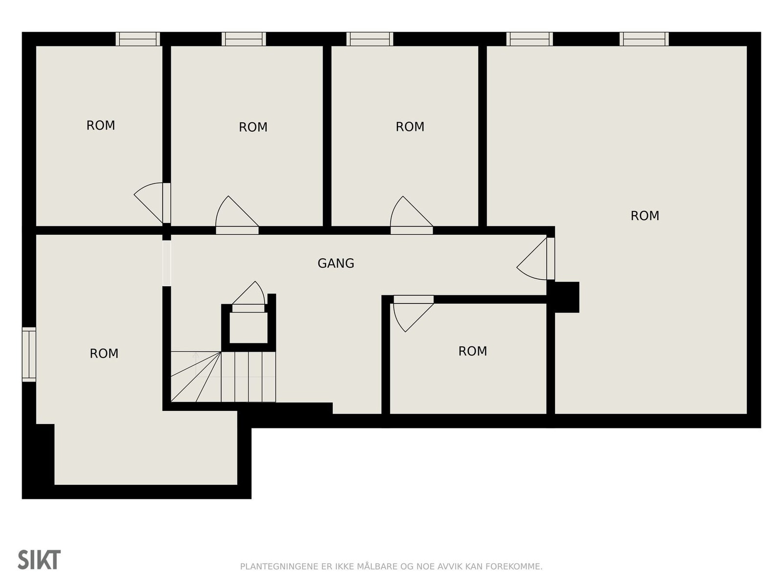 Plantegning kjeller Galleribilde