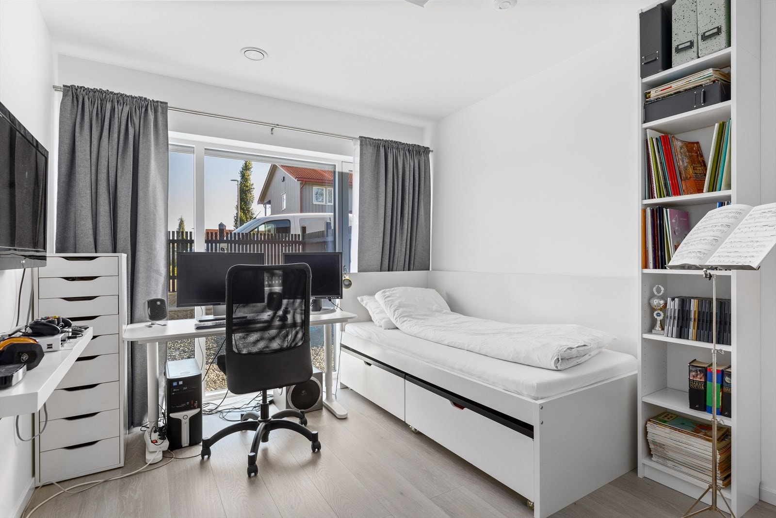 Det andre soverommet i underetasjen er også på 11 kvm. Galleribilde