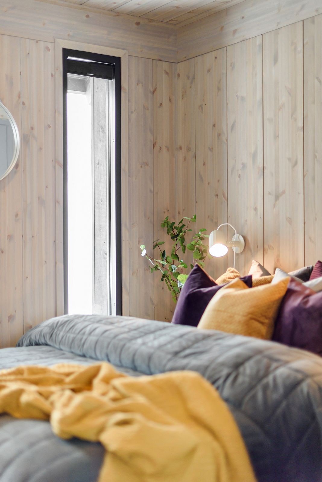 Delikate overflater i våre hytter. Vy-panel gir et lunt og godt inntrykk. Galleribilde