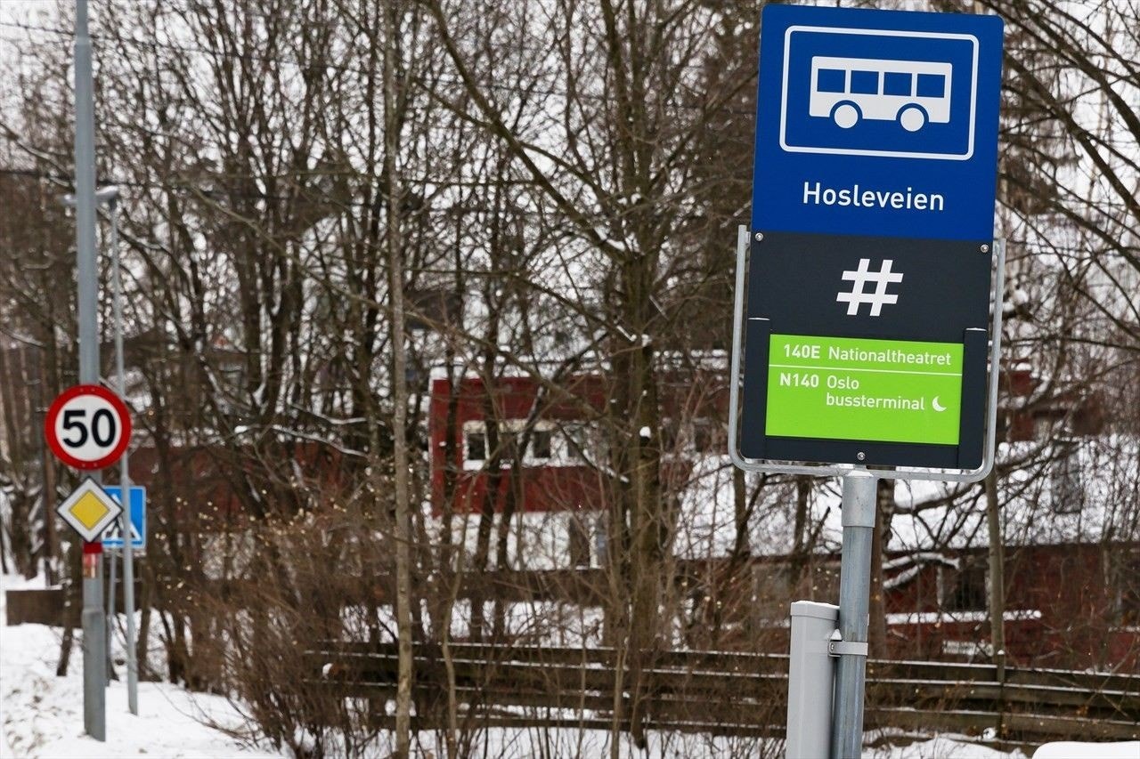 Kort vei til buss Galleribilde
