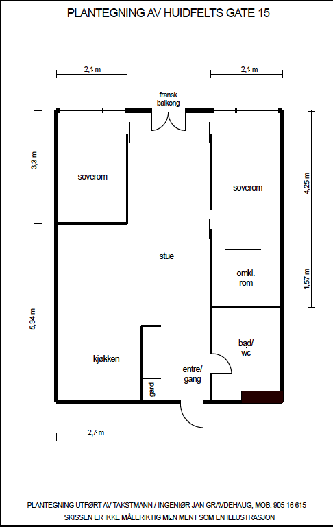 Plantegning Galleribilde
