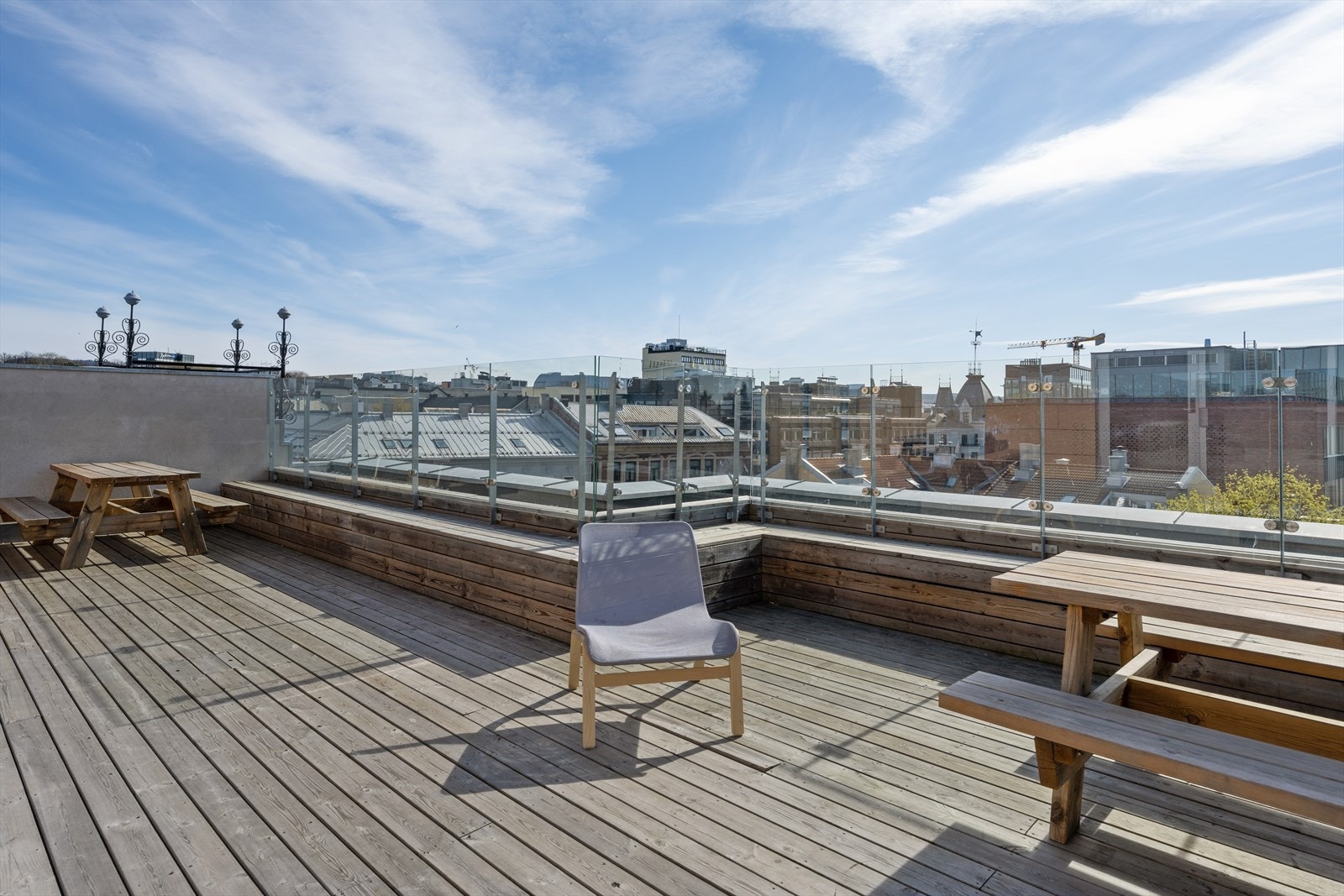 Felles solrik, takterrasse Galleribilde