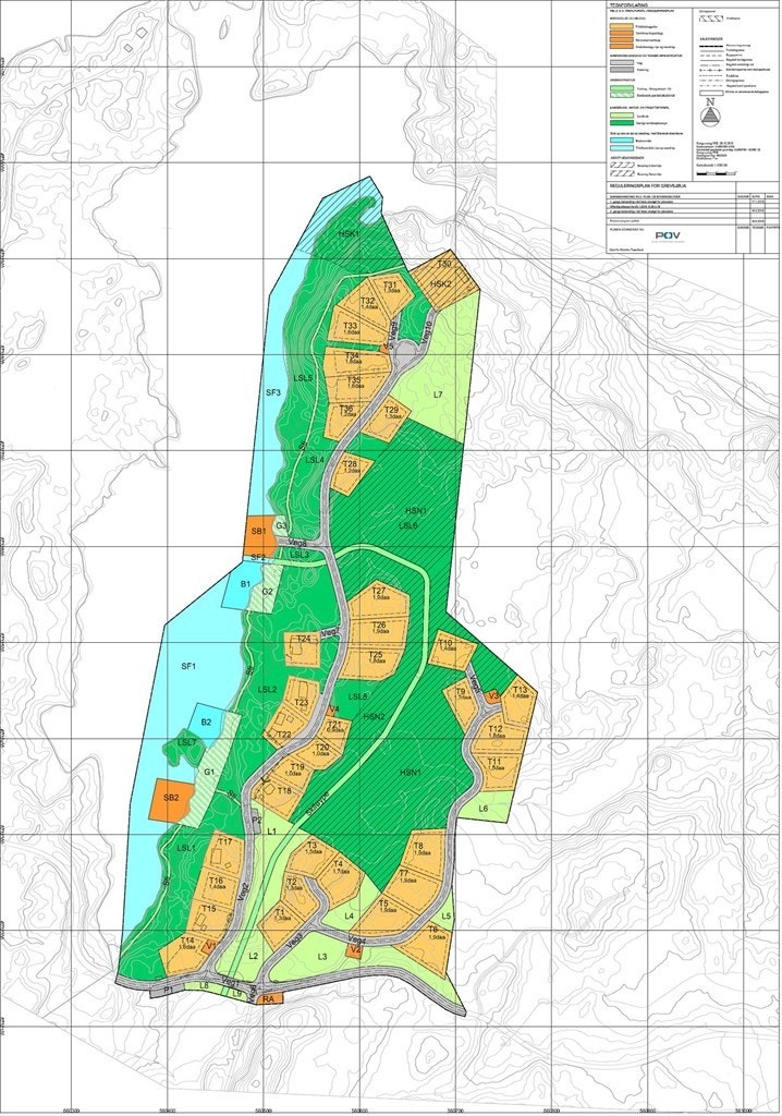 Situasjonskart m/tomtenr. Galleribilde
