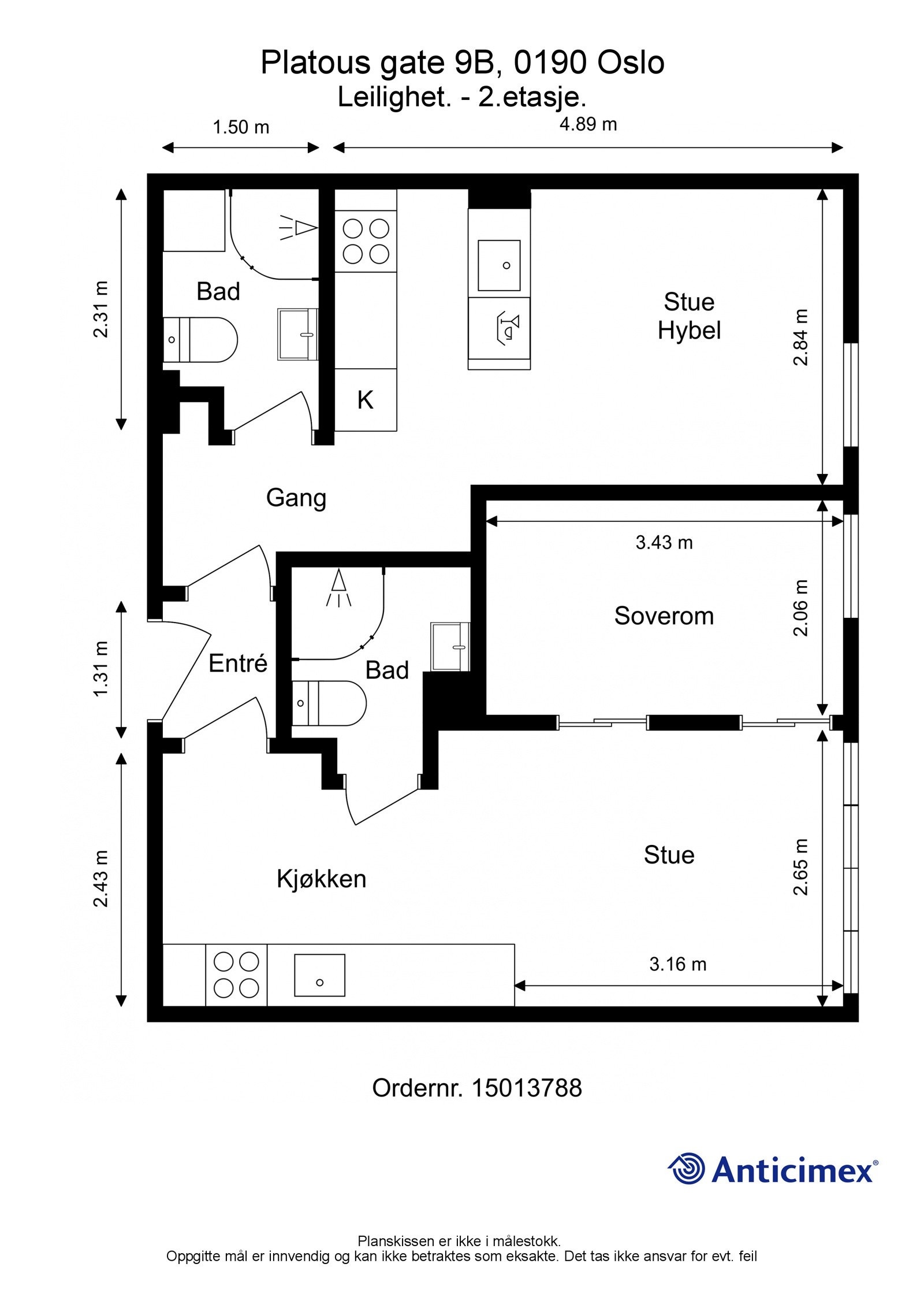 Plantegning. Galleribilde