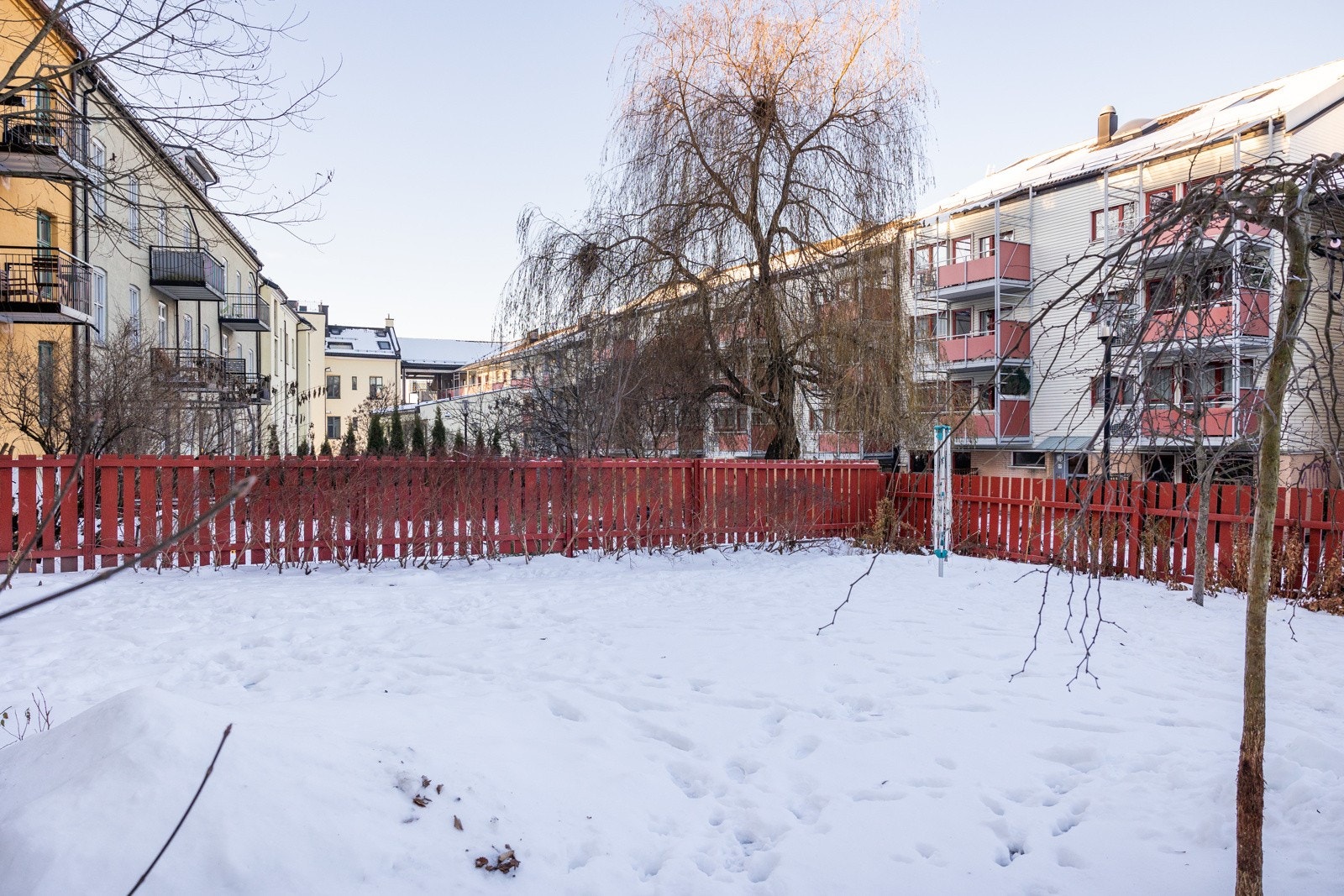 Bakgården er veldig fin å benytte på sommeren med kveldssol og gode muligheter for grilling Galleribilde