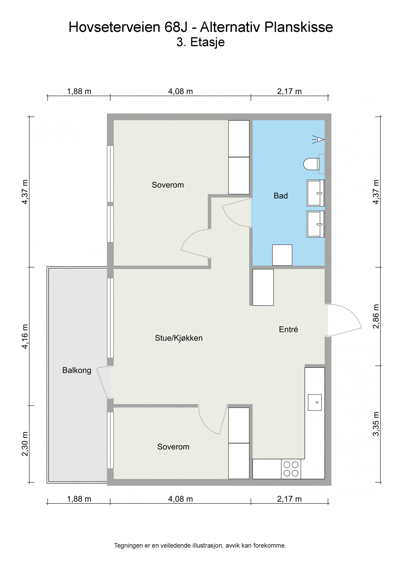 Alternativ planskisse. - Her har du mange muligheter til å sette ditt eget preg! Galleribilde
