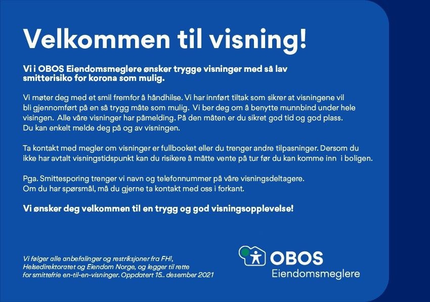 Husk å melde deg på visning! Galleribilde