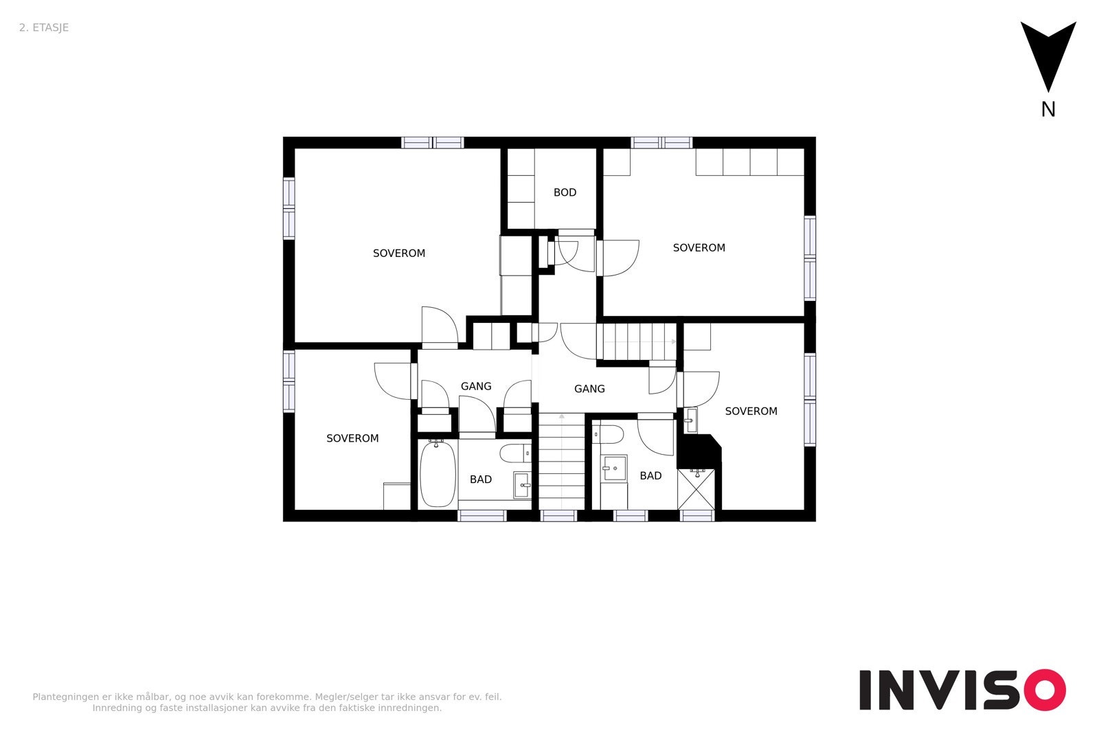 Plantegning 2. etasje Galleribilde