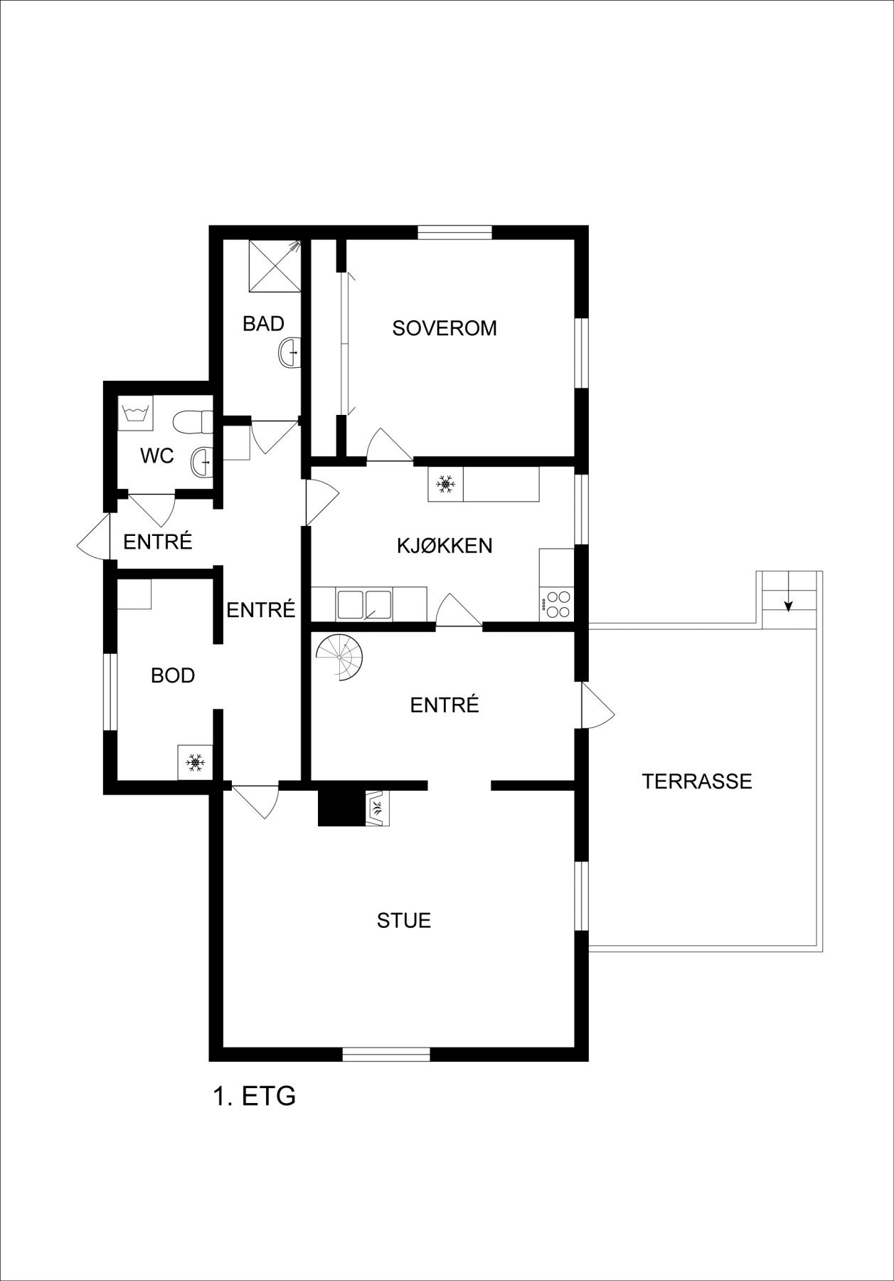 Plan 1.etg. Galleribilde