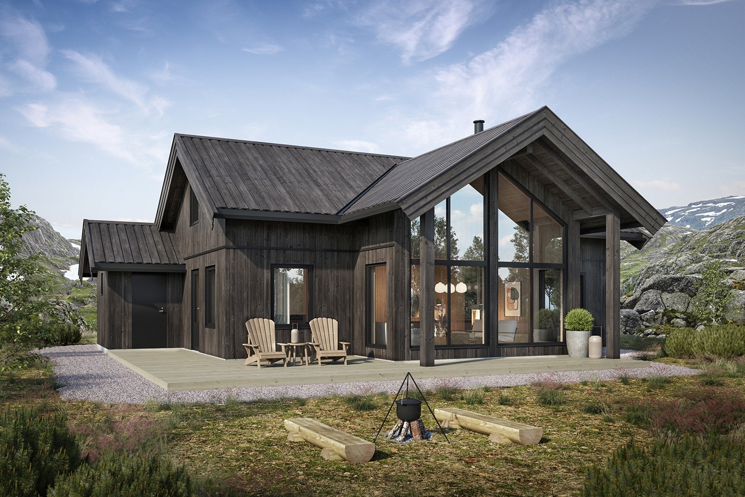 Hyttemodell 1219. Pris på forespørsel Galleribilde