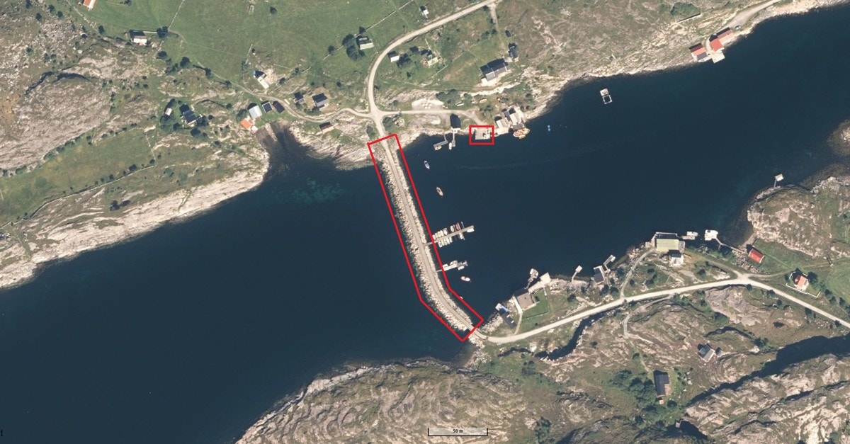 Moloanlegg / fiskerihavn: Yttervågen i Osen kommune Galleribilde