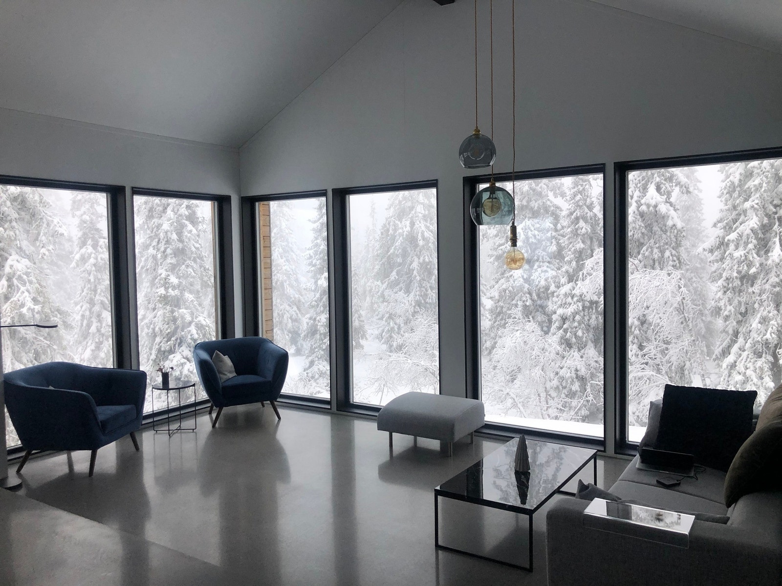 Stue på vinterstid Galleribilde