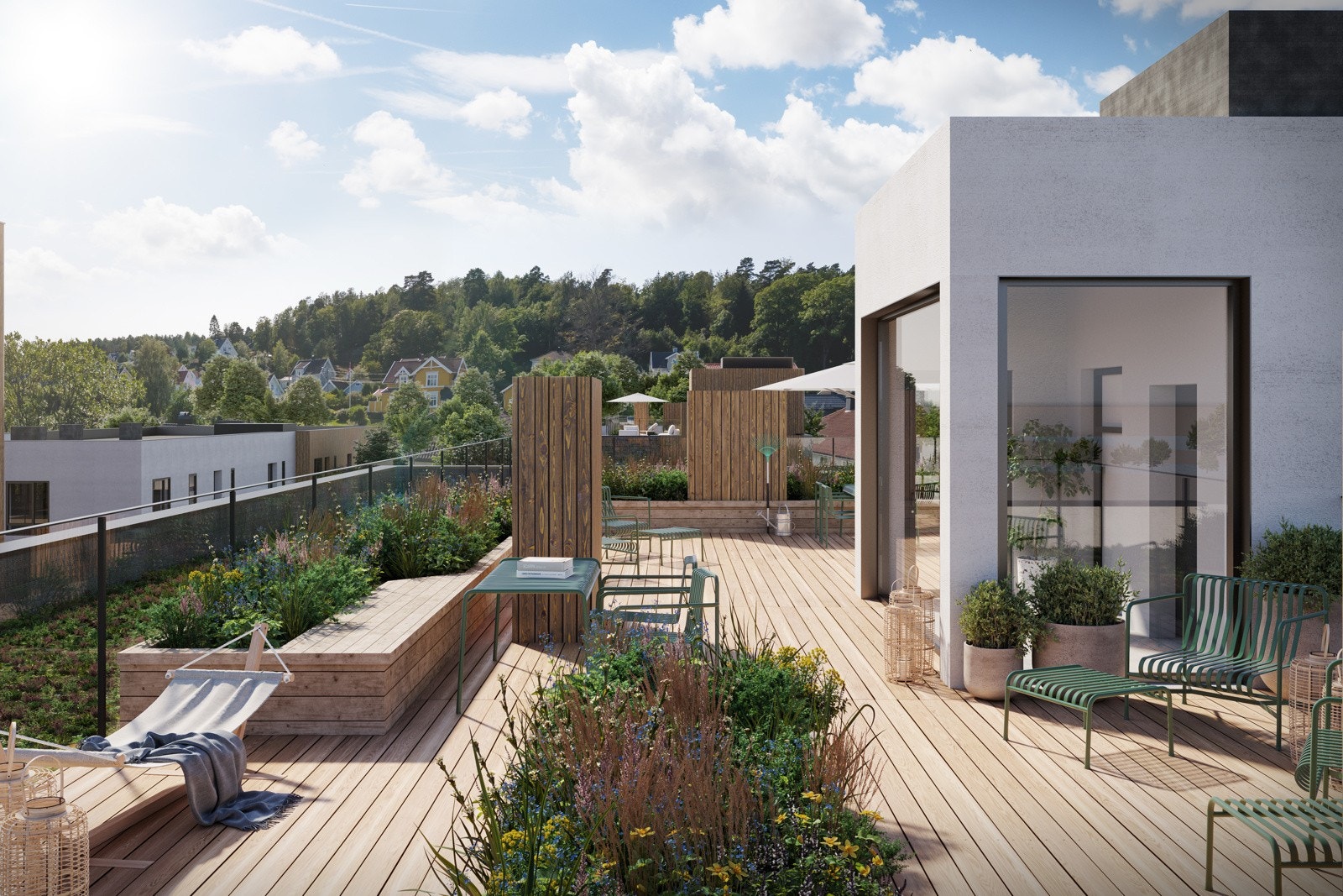 Fellestakterrasse hus 5 Galleribilde