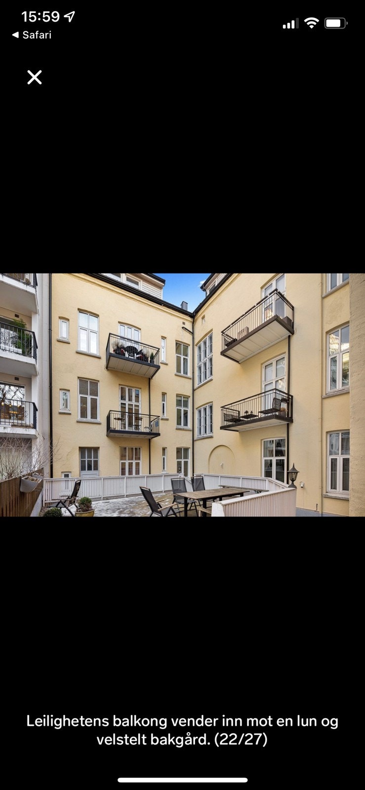 Felles bakgård Galleribilde