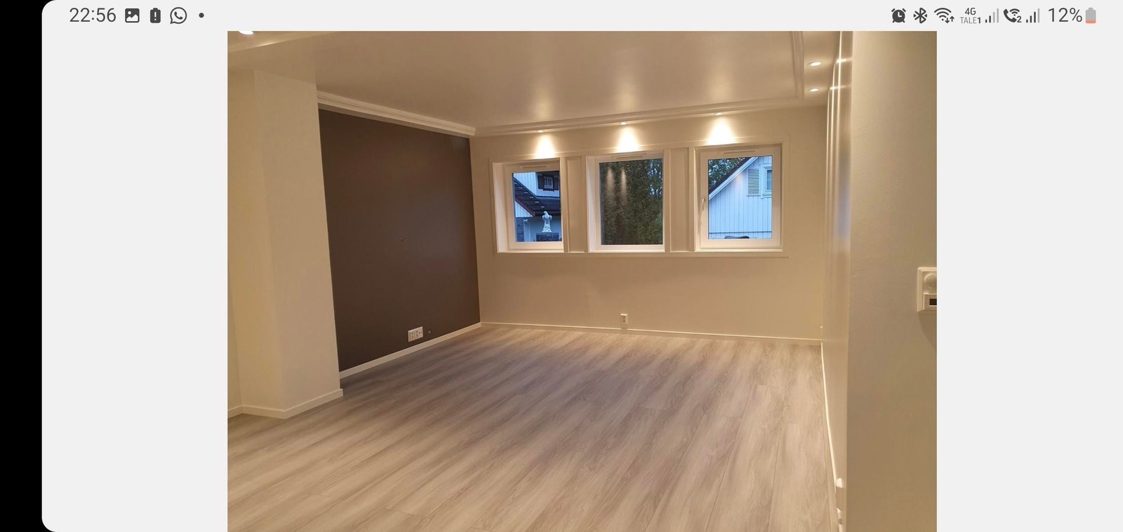 Stue umøblert Galleribilde