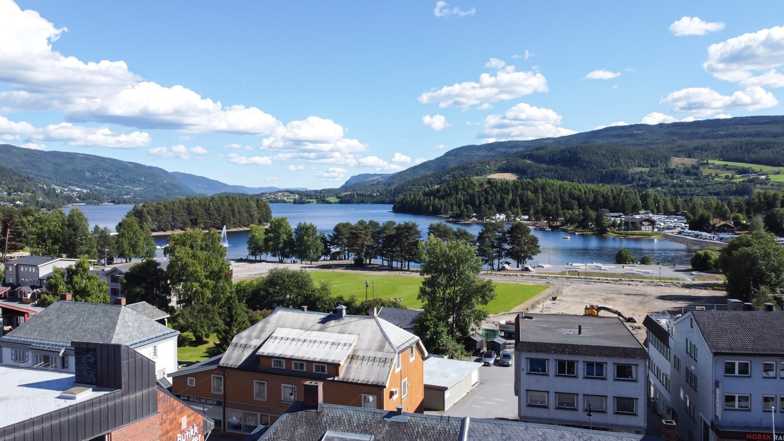 Fra leiligheten mot Fagernes park Galleribilde