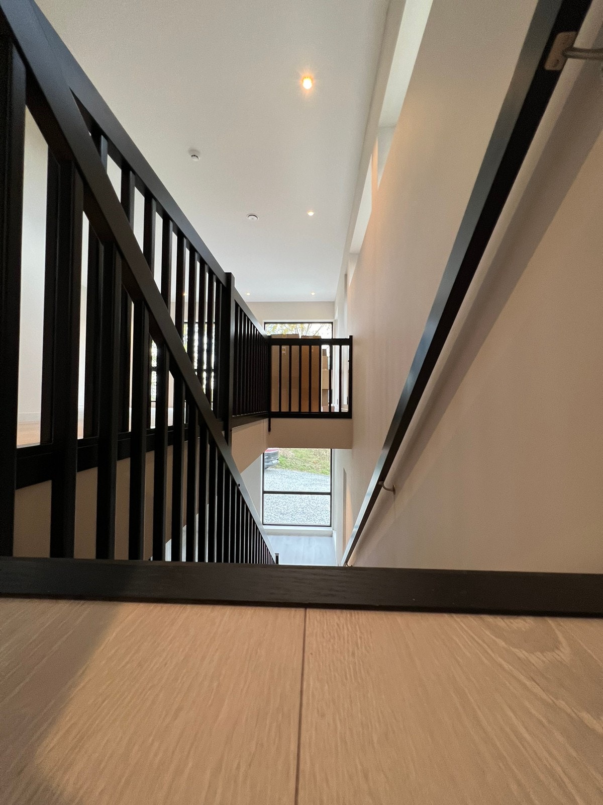 Sort trapp og detaljer Galleribilde