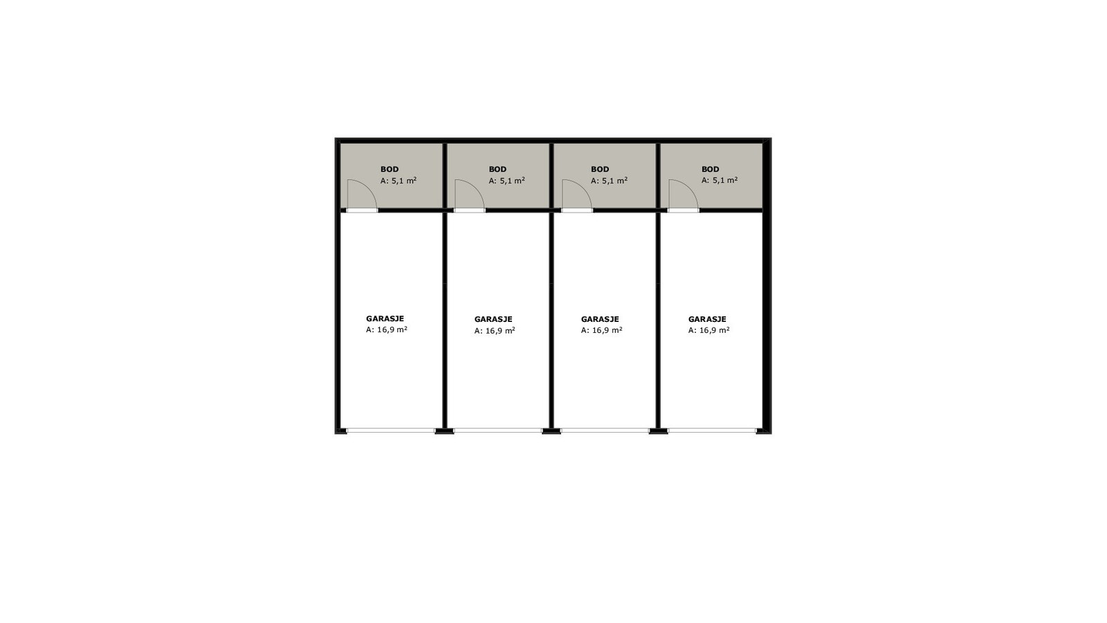 Planløsning garasje Galleribilde