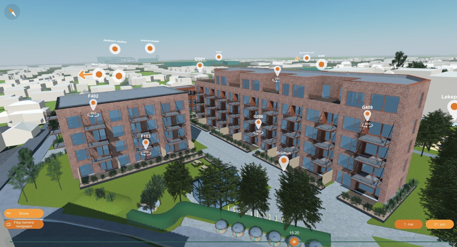 Har du lyst til å sjekke 3D-modellen vår? Du finner den på skogmopark.no Galleribilde