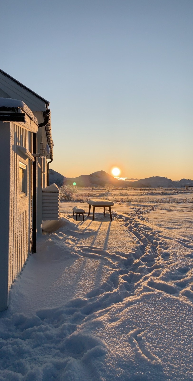 Vinterlandskap Galleribilde