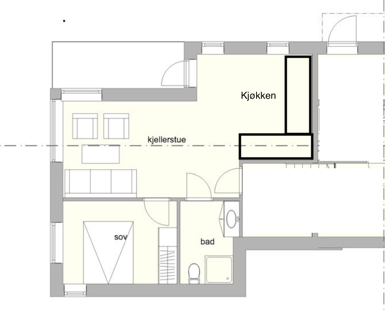 Oversikt over planløsning Galleribilde