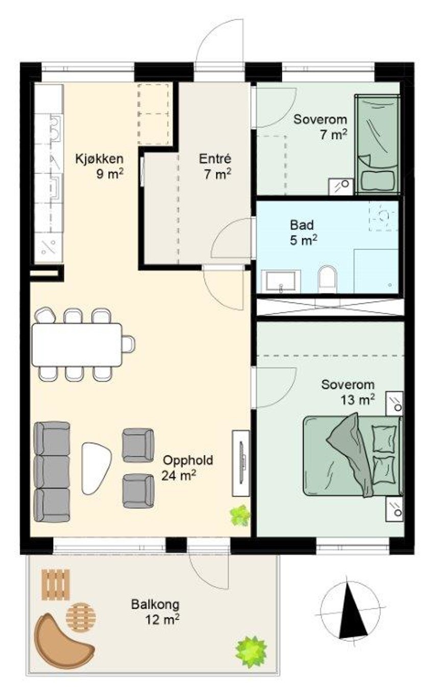 C202 3-roms Galleribilde