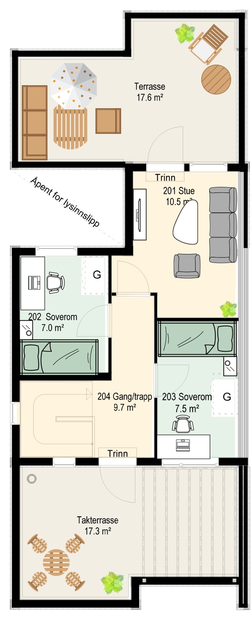 Hus 17 plan 3 Galleribilde