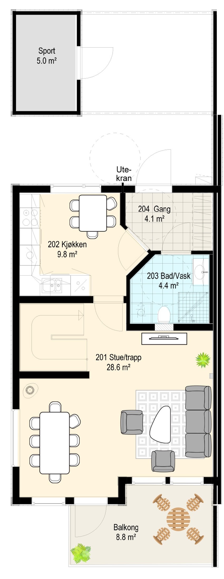 Hus 17 plan 2 Galleribilde