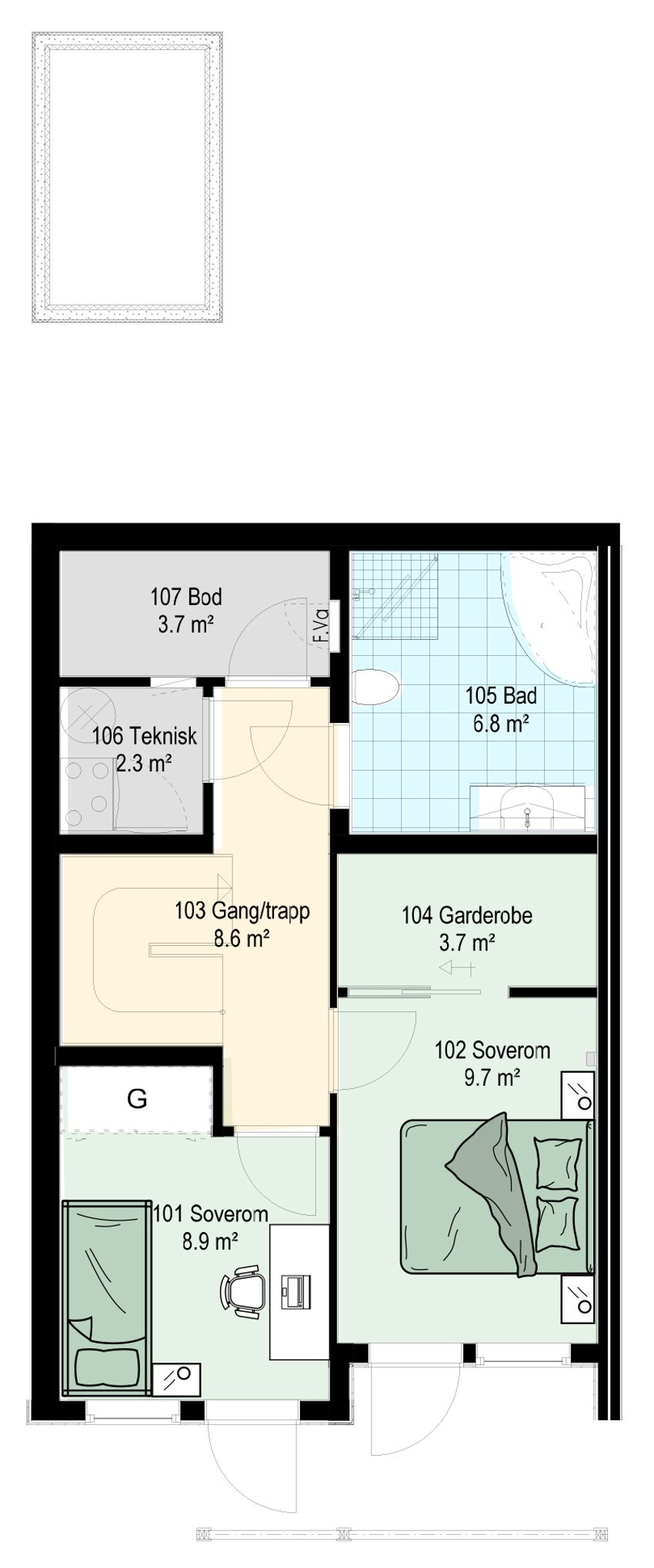 Hus 17 plan 1 Galleribilde