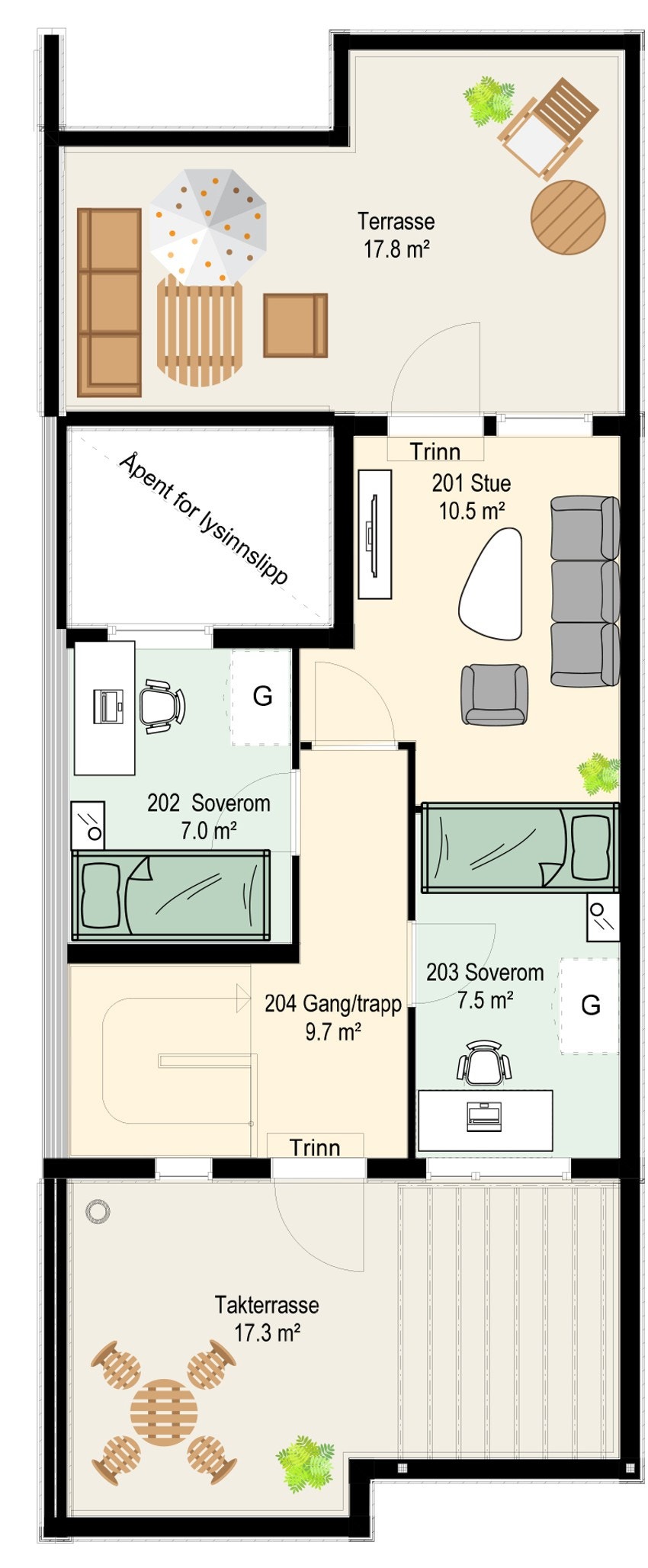 Hus 20 plan 3 Galleribilde