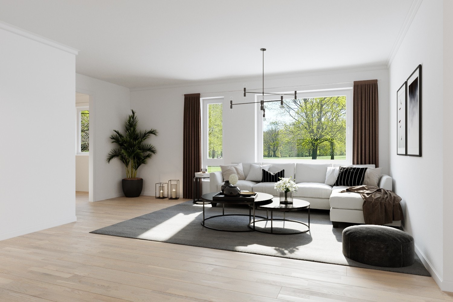 Illustrasjon stue Galleribilde