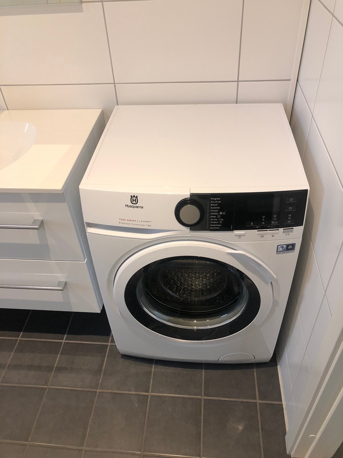Vaskemaskin og tørketeommel er med i leien Galleribilde