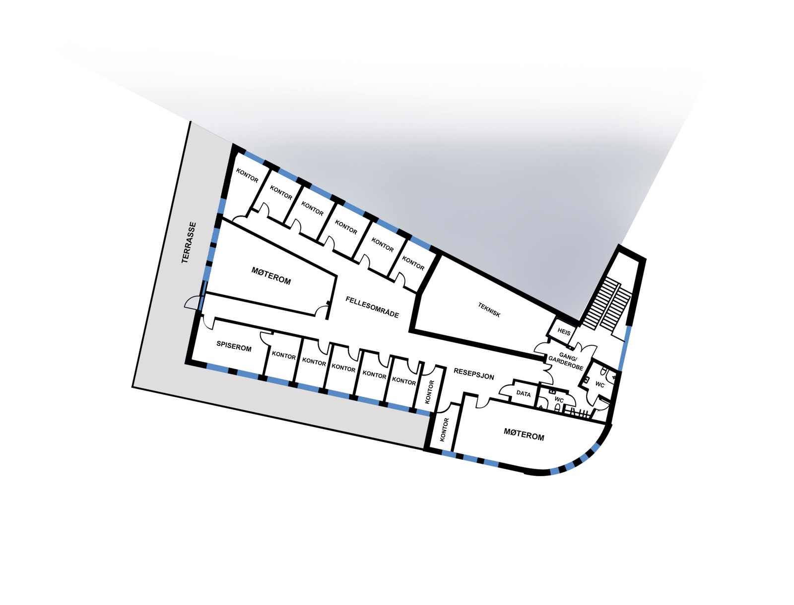 Plantegning Galleribilde