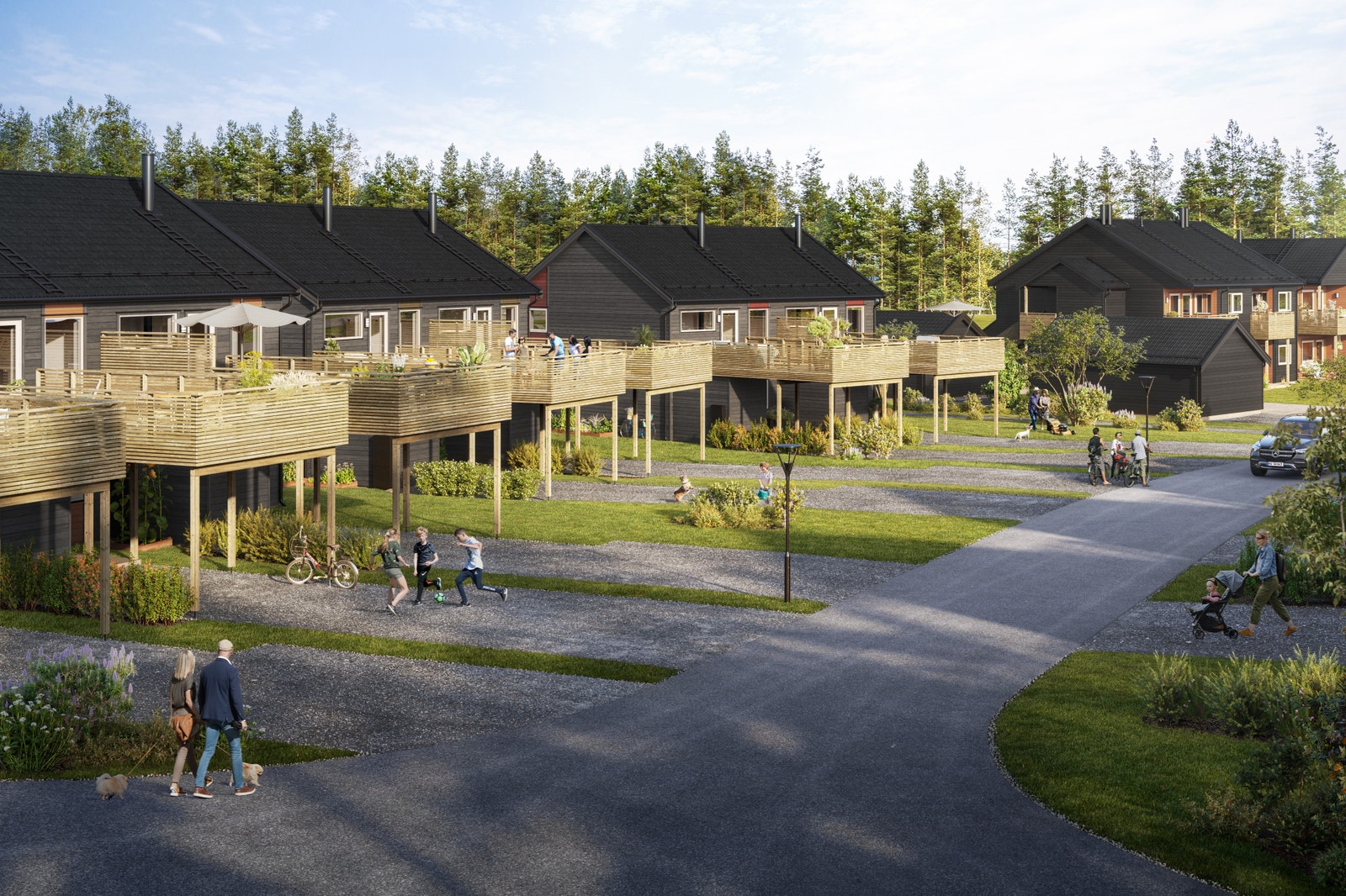 Bolig 12 og 13 lengst bort Galleribilde