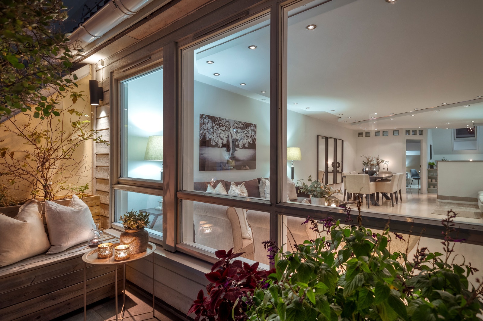 Hyggelig kveldsstemning. Galleribilde