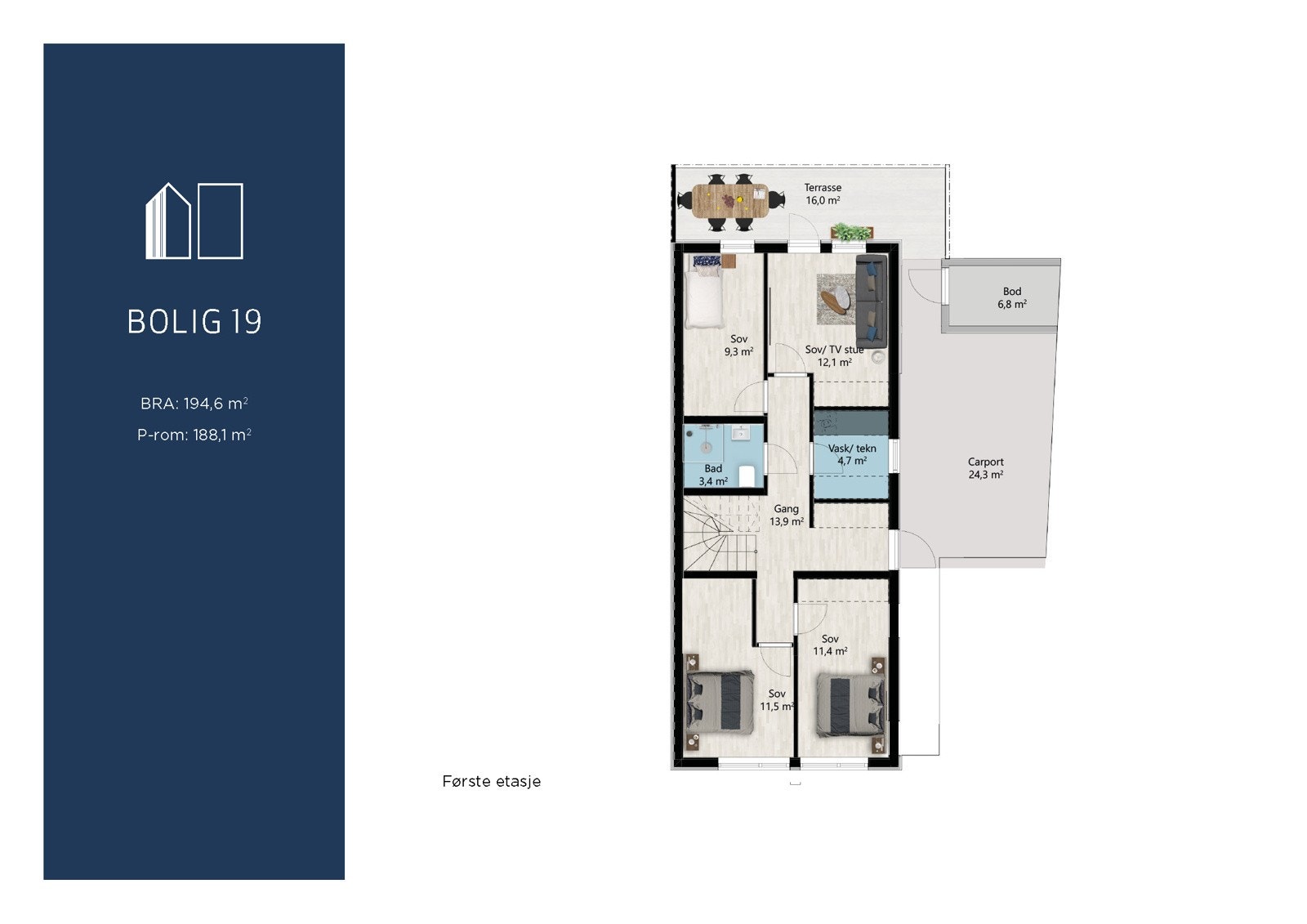 Salentunet-bolig 19 1.etasje Galleribilde