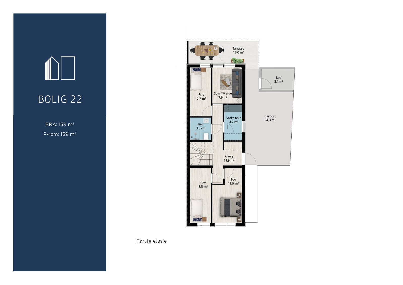 Salentunet-bolig 22 1.etasje Galleribilde