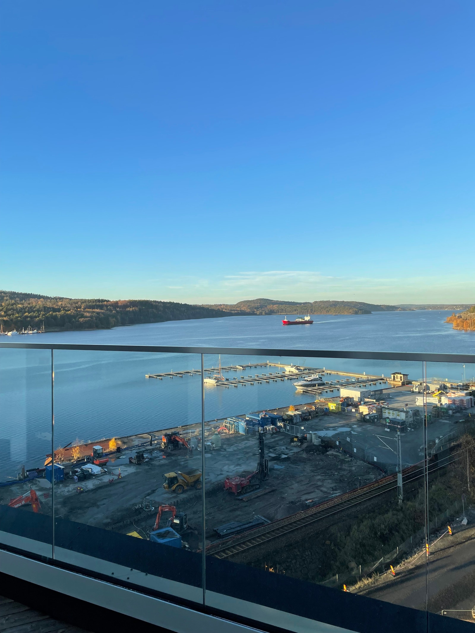 Fantastisk utsikt fra felles takterrasse Galleribilde