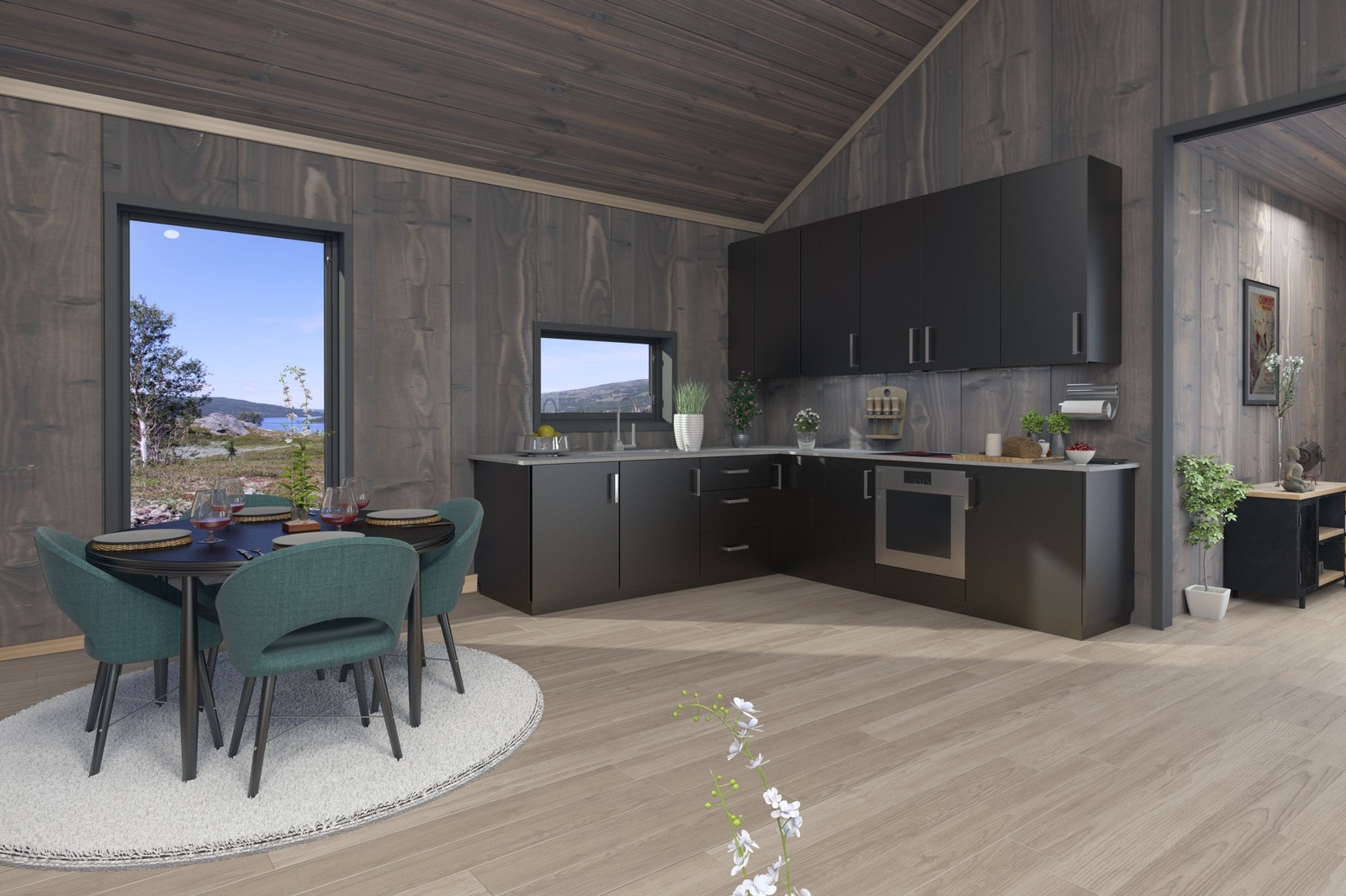 Kjøkken/spisestue Galleribilde