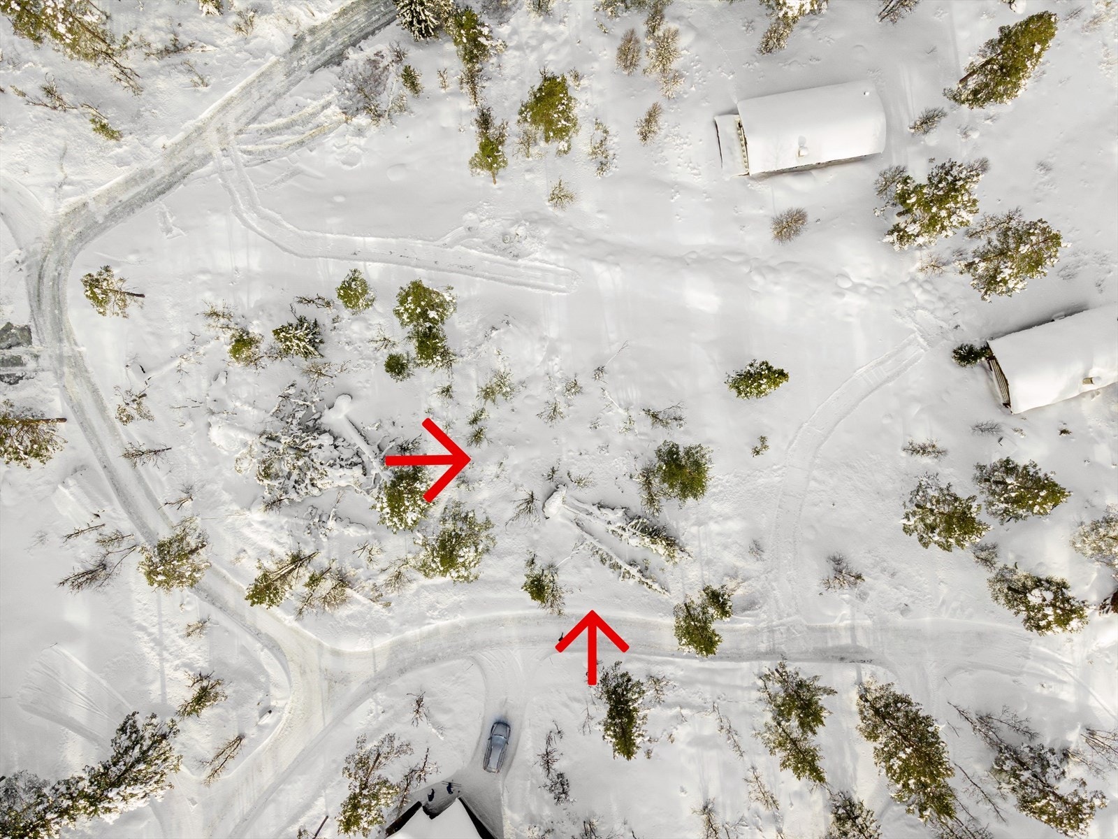 Tomten som selges (nabotomten er også til salgs) Galleribilde