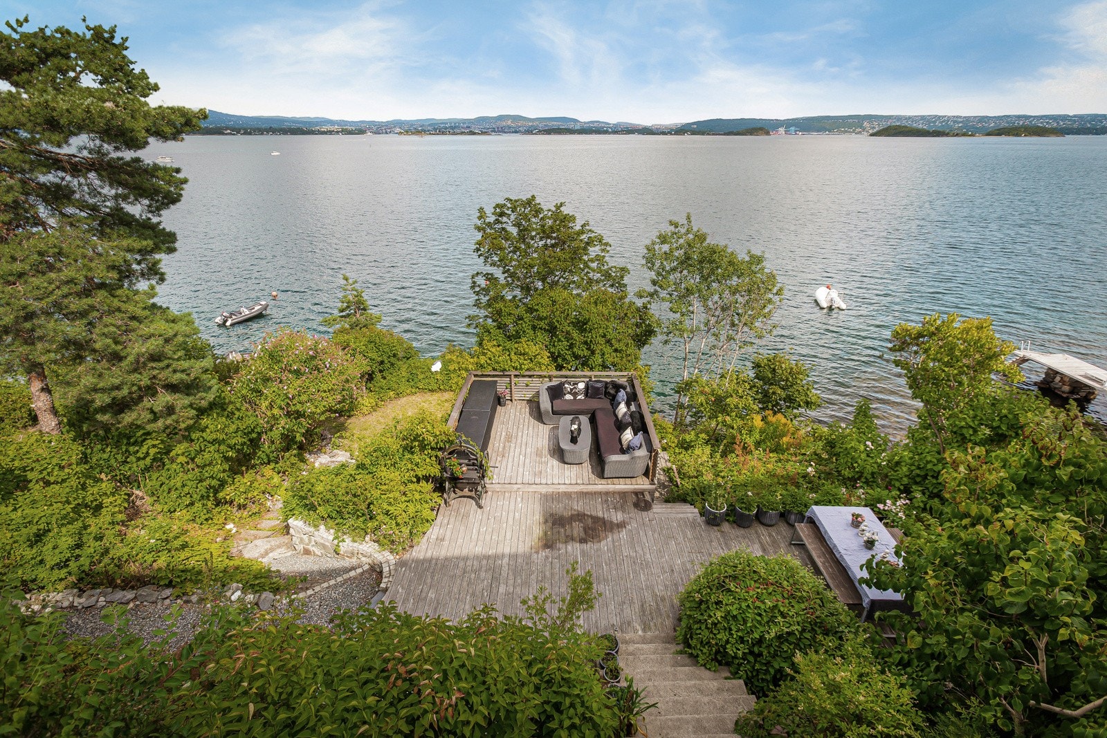 Fra hage med utsikt Galleribilde