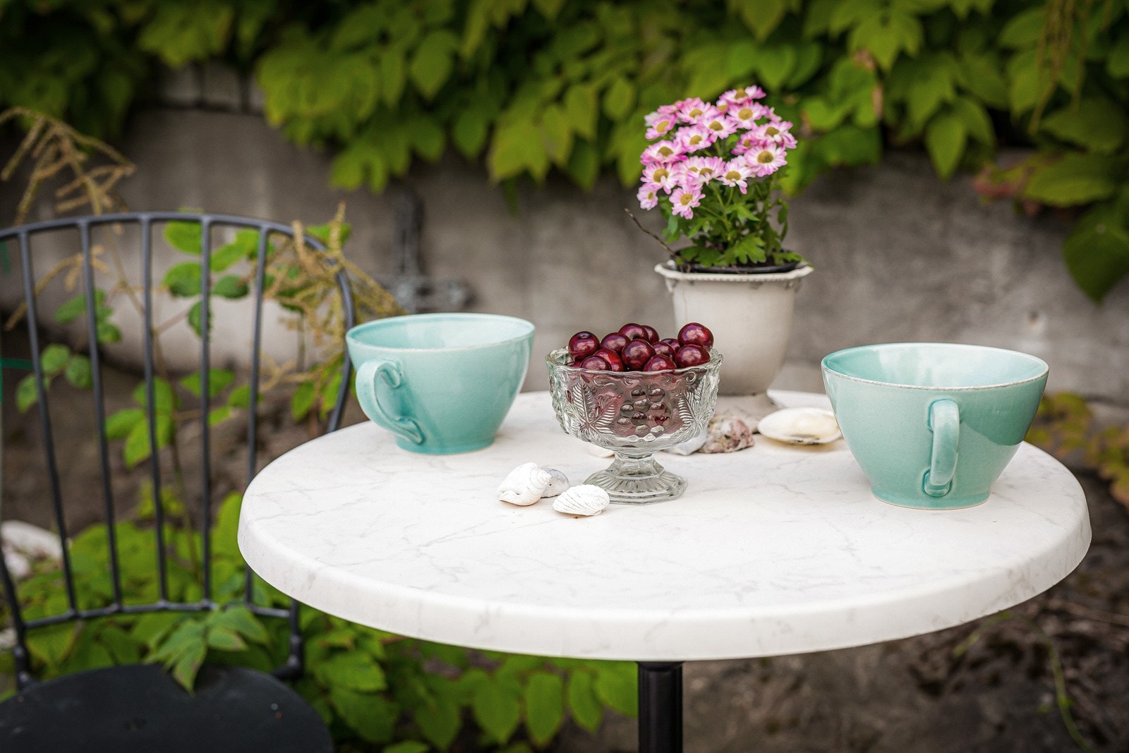 Hygge i hagen Galleribilde