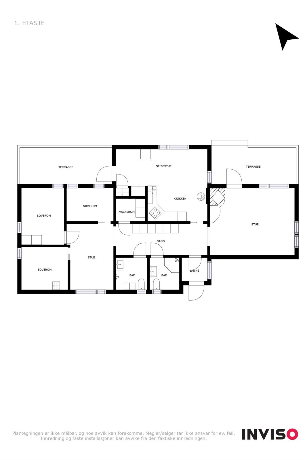 Plantegning hovedplan Galleribilde