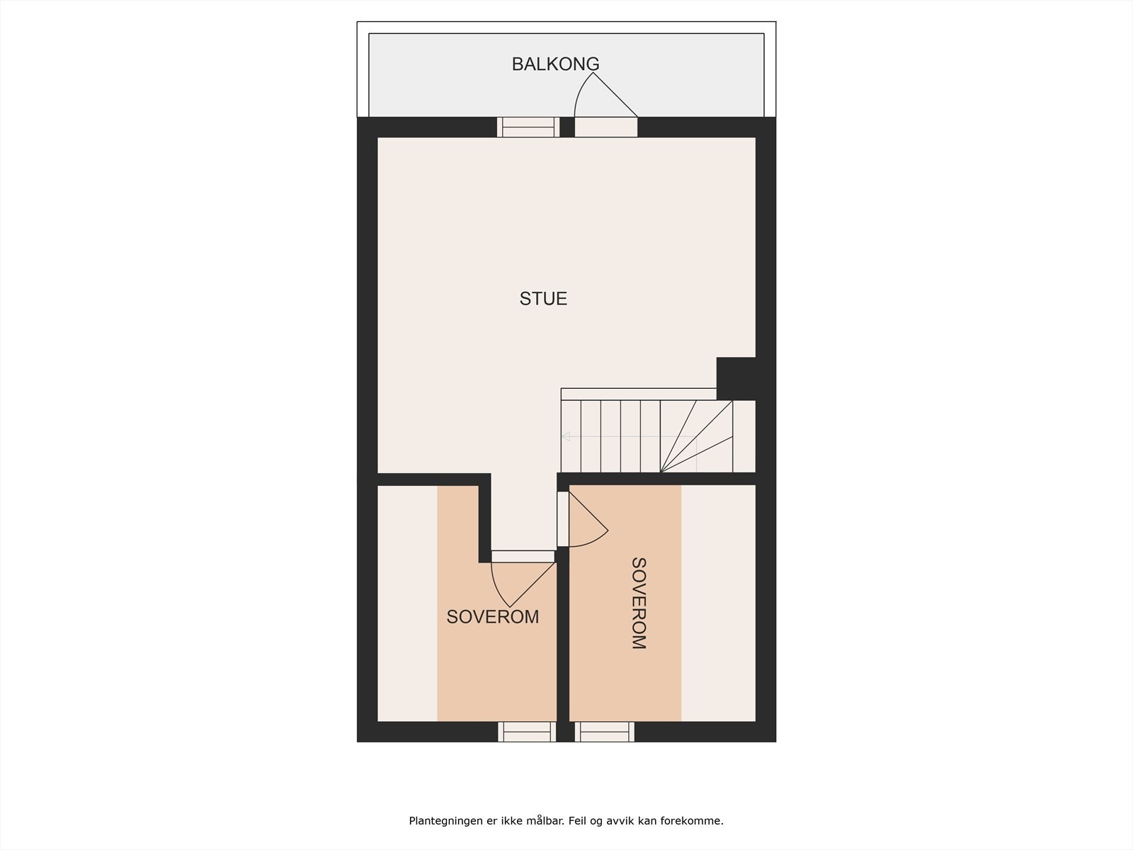 Planskisse over loftsetasjen. Galleribilde